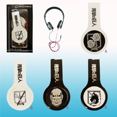 attack on titan anime earphone