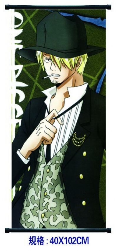 One Piece anime wall scroll