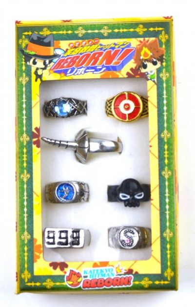 hitman reborn anime ring set