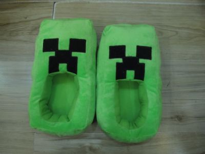 Minecraft plush slipper