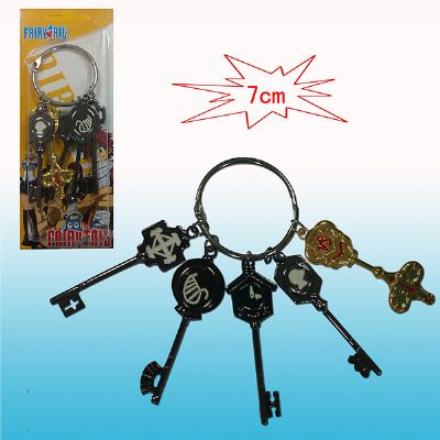 fairy tail anime keychain set