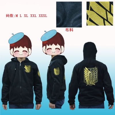 attack on titan anime fleece