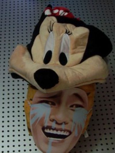 mickey anime plush cap