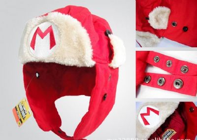 super mario anime plush cap