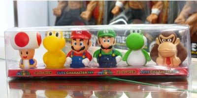 Super Mario anime figure set