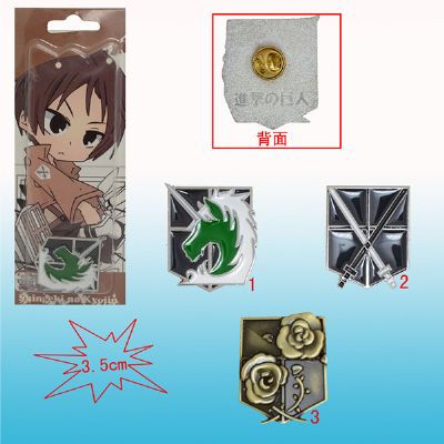 attack on titan anime brooch