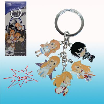 sword art online anime keychain