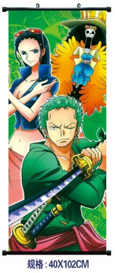 one piece anime wallscroll