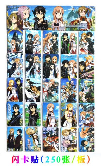 Sword Art Online anime card sticker