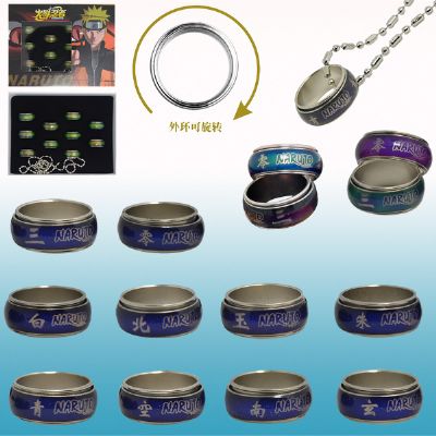 naruto anime ring set