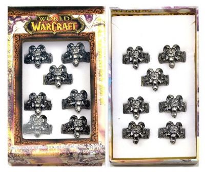 warcraft anime ring set