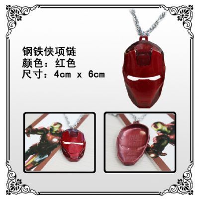 Iron Man anime necklace