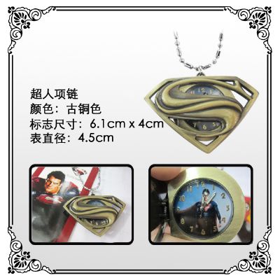 Super Man anime necklace