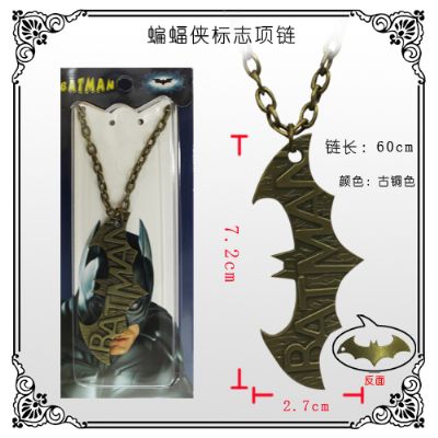 Batman anime necklace