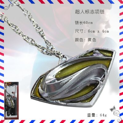 Super Man anime necklace