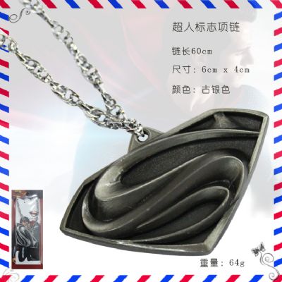 Super Man anime necklace