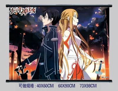 sword art online anime wallscroll