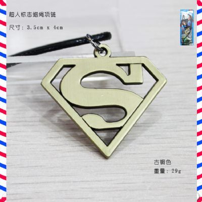 Super Man anime necklace