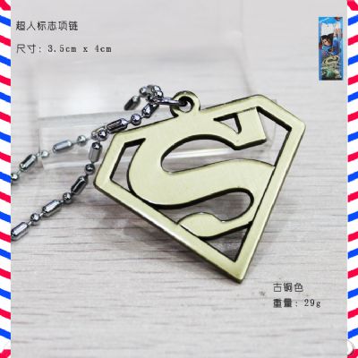 Super Man anime necklace