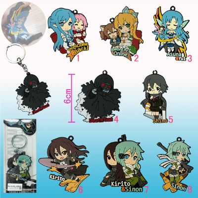 sword art online anime keychain