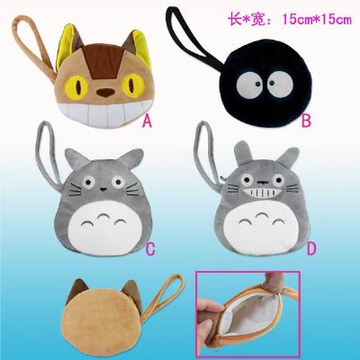 totoro anime plush wallet