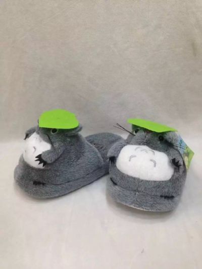 totoro anime plush slipper