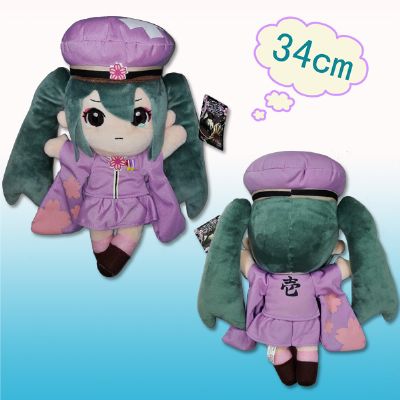 miku.hatsune anime plush doll