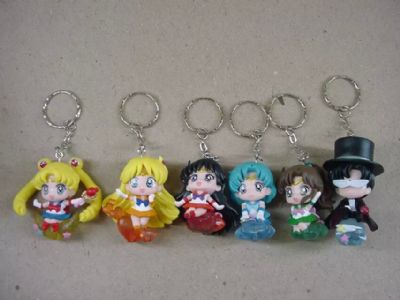 sailormoon anime figure keychain