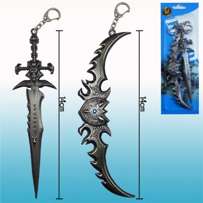 warcraft anime keychain