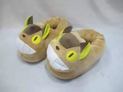 totoro anime plush slipper