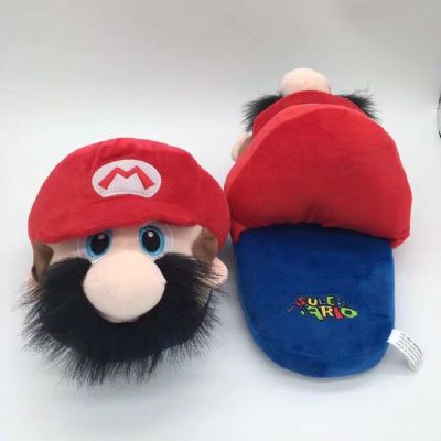 super mario anime plush slipper