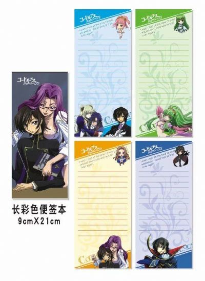 geass anime notebook