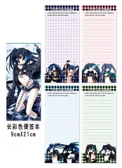 black rock shooter anime notebook