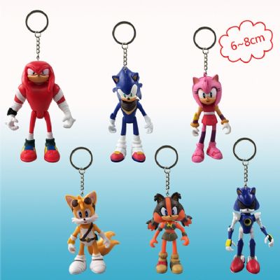 sonic anime figure keychain