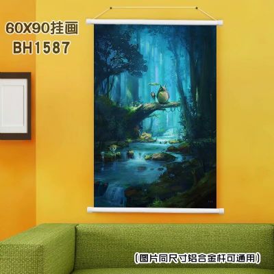 totoro anime wallscroll