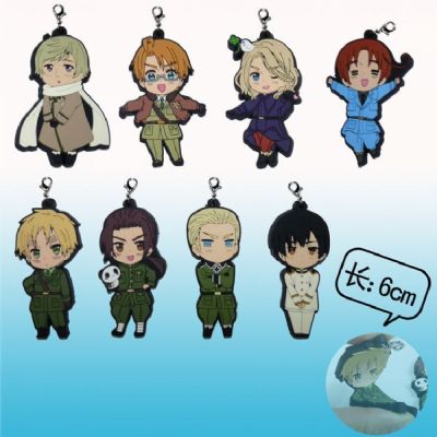 hetalia anime keychain set