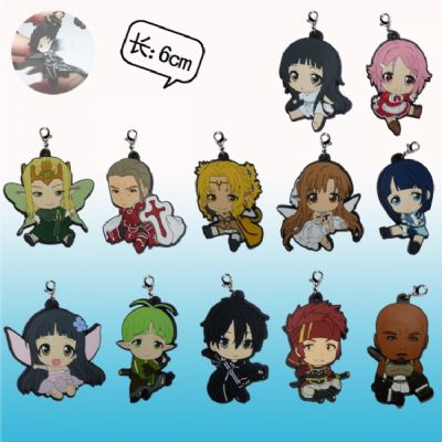 sword art online anime keychain