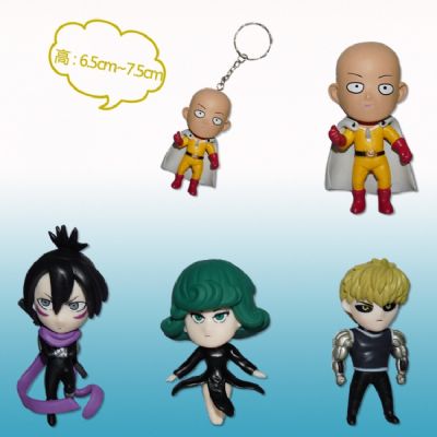 one punch man figure keychain