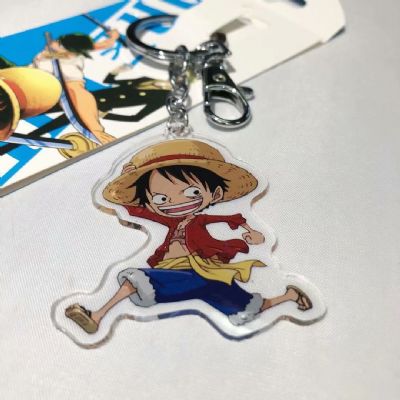 one piece luffy anime keychain