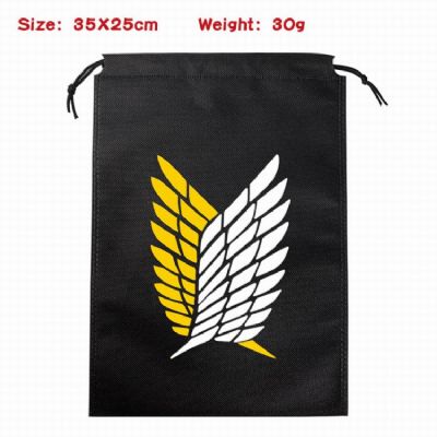 attack on titan anime storage pouch bag