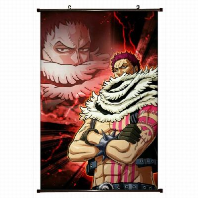 one piece anime wallscroll