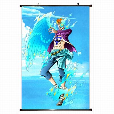 one piece anime wallscroll