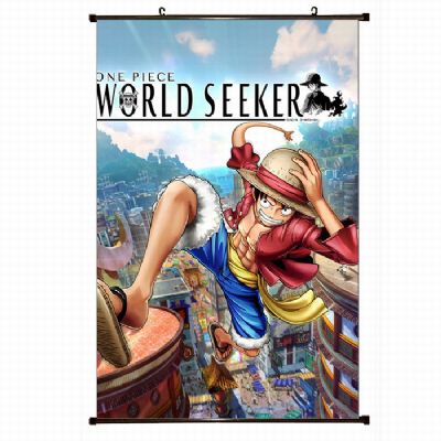 one piece anime wallscroll