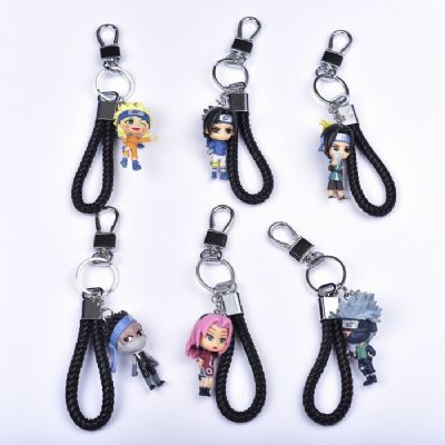 naruto a set of 6 keychain