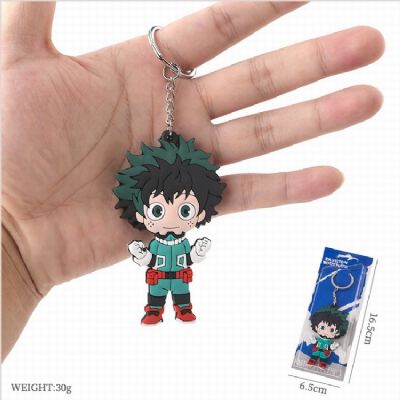 Double-sided soft glue keychain pendant