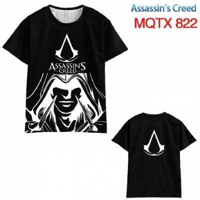 Assassin Creed Black and white line draft Short sl