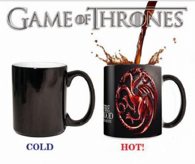 Game of Thrones Black Ceramics Discoloration Cup