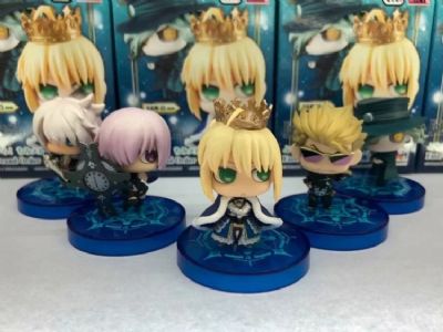 Fate stay night a set of 5 Boxed Figure Decoration