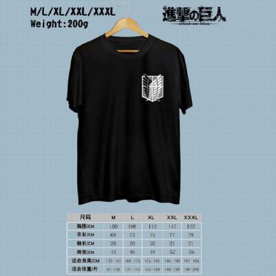 Shingeki no Kyojin Printed round neck short-sleeve