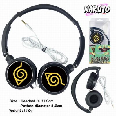 Naruto Headset Head-mounted Earphone Headphone